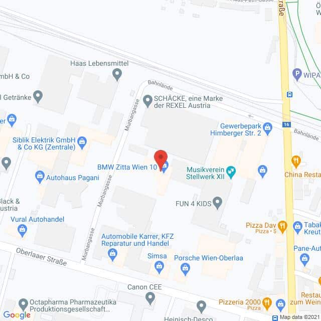 Anfahrtsmappe von Lehrbetrieb Wolfgang Denzel AG nach Zitta Wien 10 – Murbangasse 3, 1100 Wien – Anfahrtsmappe
