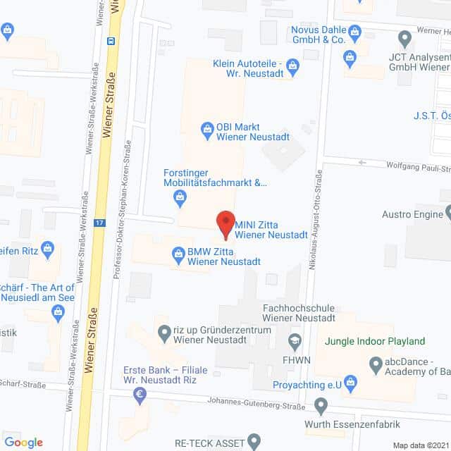 Anfahrtsmappe von Lehrbetrieb Wolfgang Denzel AG nach Zitta Wr. Neustadt – Professor-Doktor-Stephan-Koren-Straße 12, 2700 Wiener Neustadt – Anfahrtsmappe
