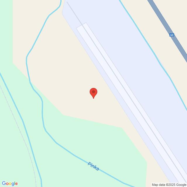 Lehrlingsportal.at Kartenansicht mit einer Stecknadelmarkierung in der Nähe des Flusses Pinka, mit umrissenen umliegenden Straßen und Gelände.