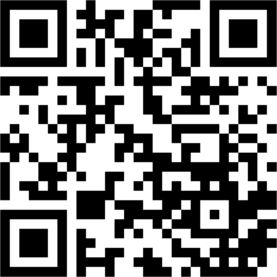 Lehrlingsportal.at Ein schwarz-weißer QR-Code mit einem quadratischen Muster, der mit einem digitalen Gerät gescannt werden kann, um auf kodierte Informationen oder einen Weblink zuzugreifen.