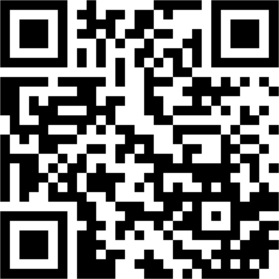 Lehrlingsportal.at Schwarzer und weißer QR-Code auf weißem Hintergrund. Der Code besteht aus kleinen schwarzen Quadraten, die in einem quadratischen Raster angeordnet sind.