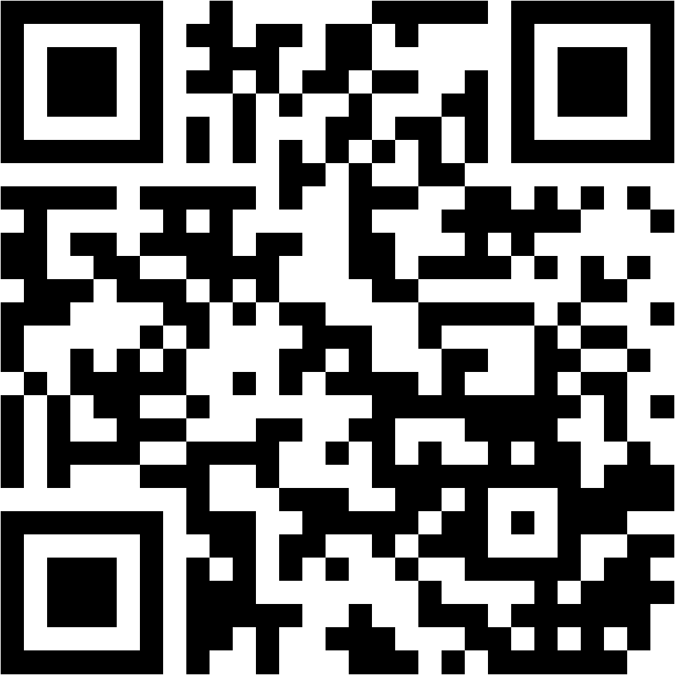 Lehrlingsportal.at Ein schwarz-weißer QR-Code ist auf einem weißen Hintergrund zentriert.