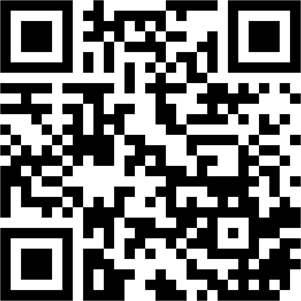 Lehrlingsportal.at Ein schwarzer und weißer QR-Code auf weißem Hintergrund.