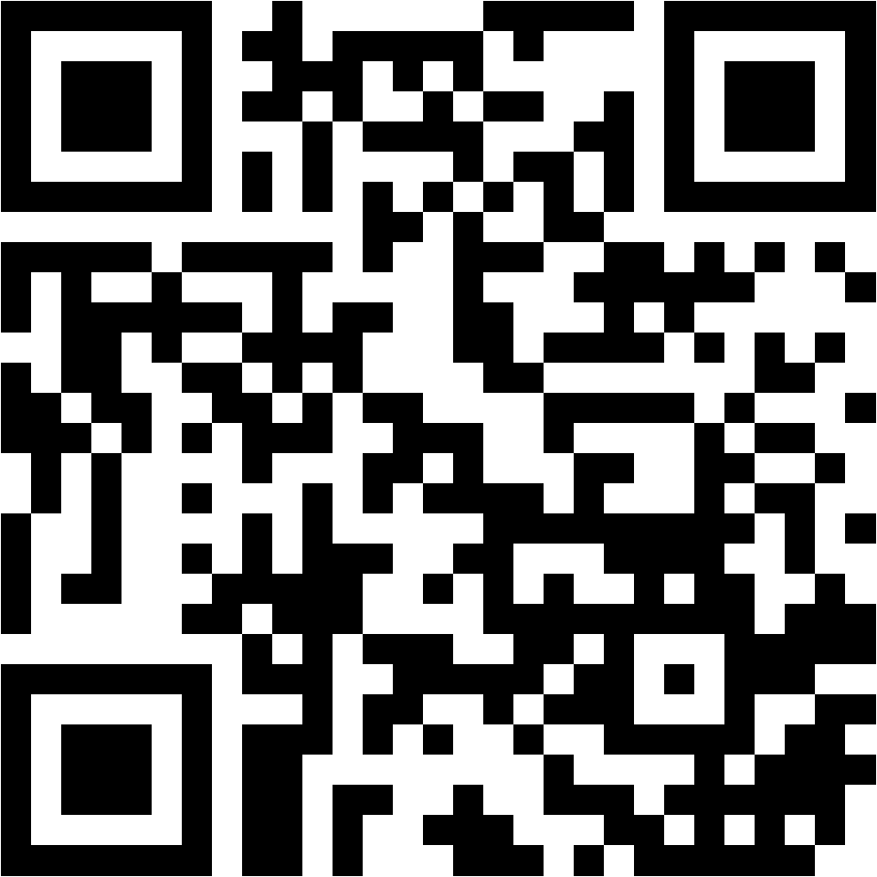 Lehrlingsportal.at Ein schwarz-weißer QR-Code auf weißem Hintergrund.