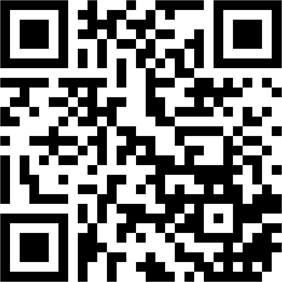 Lehrlingsportal.at Ein schwarz-weißer QR-Code auf weißem Hintergrund.
