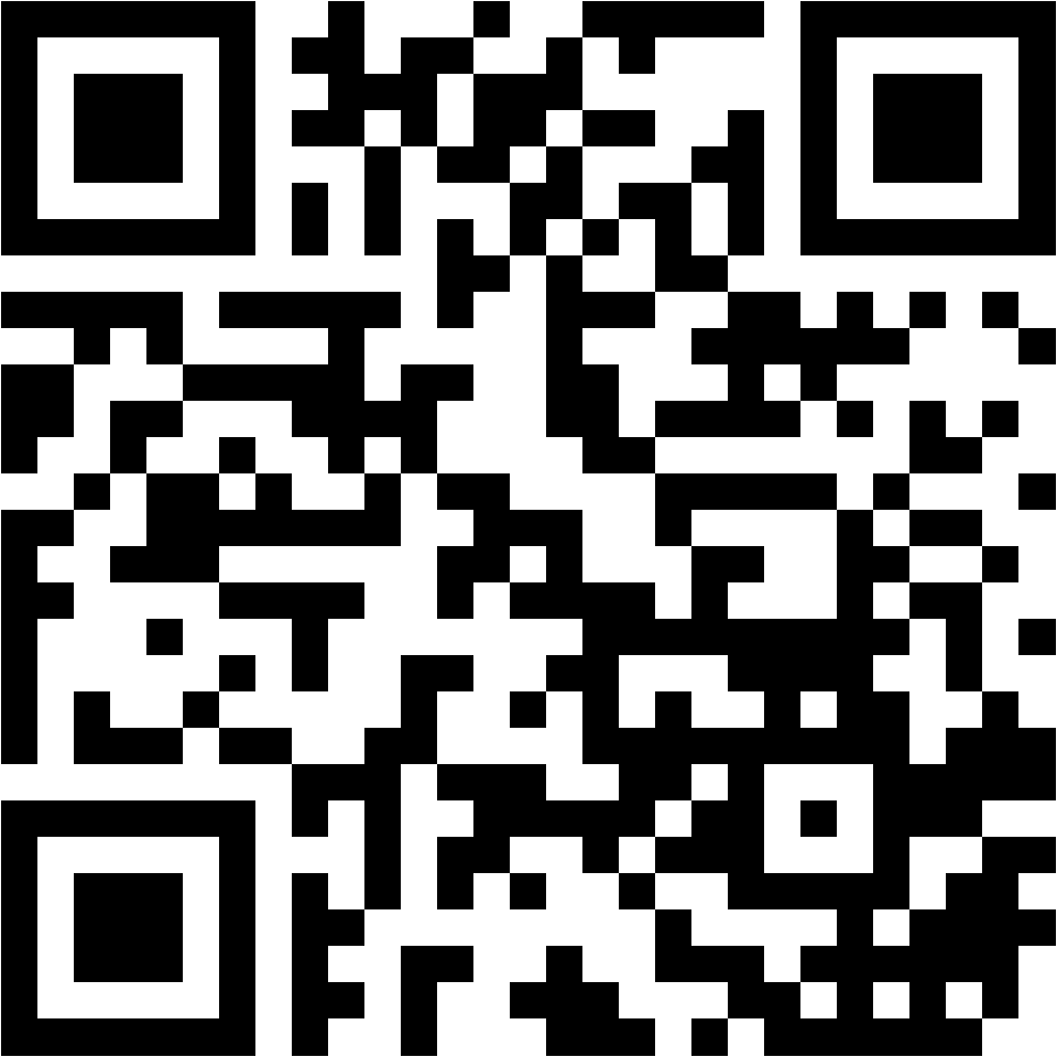 Lehrlingsportal.at Schwarzer und weißer QR-Code, bestehend aus quadratischen Mustern auf weißem Hintergrund. Der QR-Code ist zentriert und von einem weißen Rand umgeben.