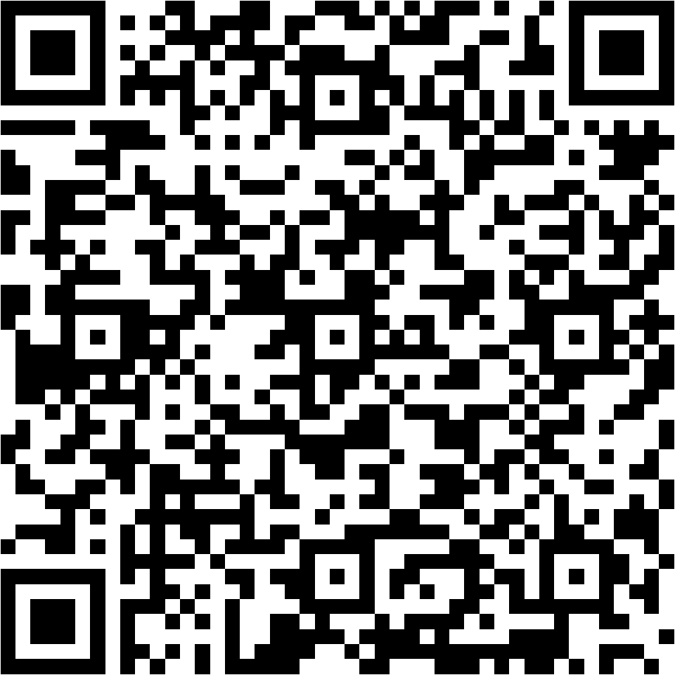 Lehrlingsportal.at Ein schwarzer und weißer QR-Code auf weißem Hintergrund.