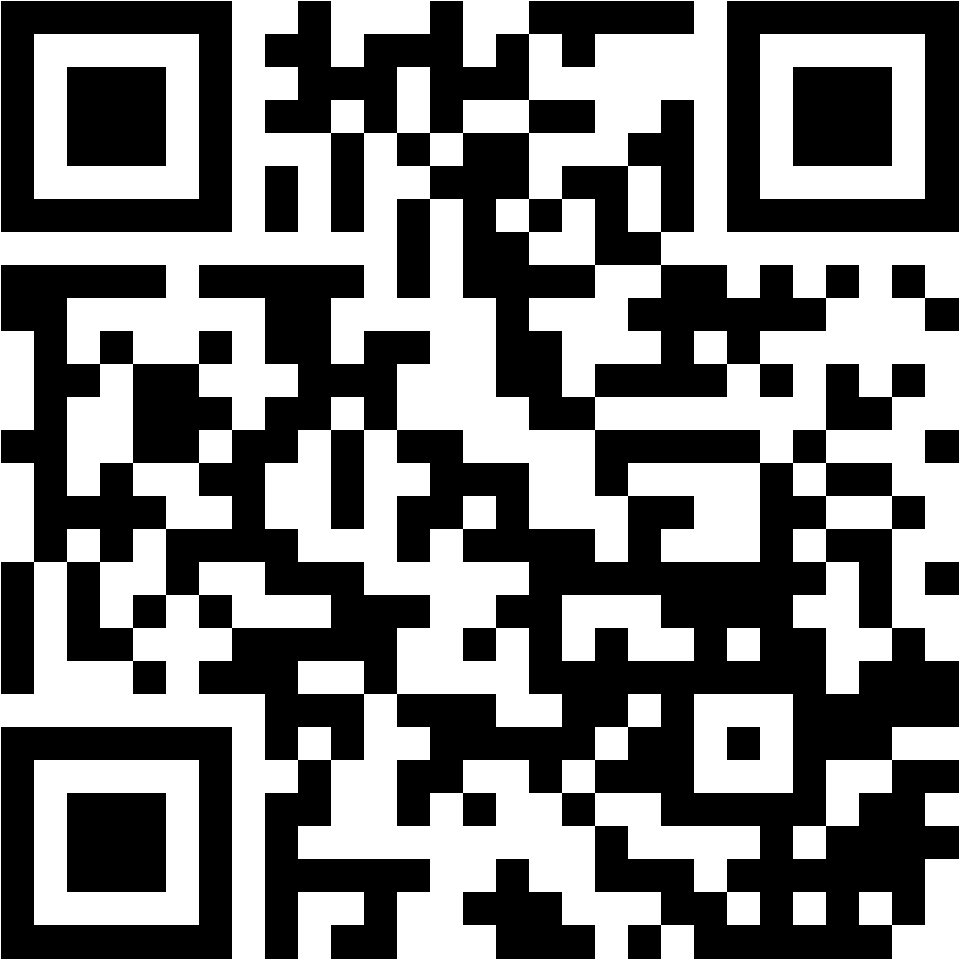 Lehrlingsportal.at Ein schwarzer und weißer QR-Code auf weißem Hintergrund.