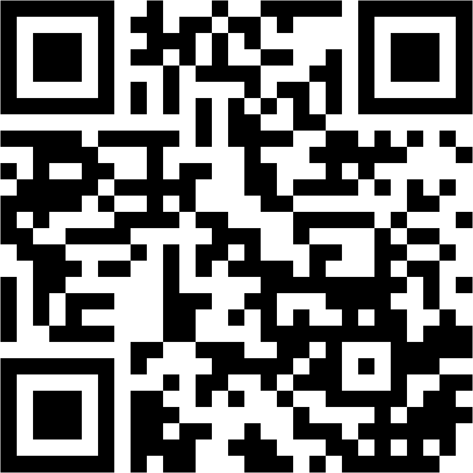 Lehrlingsportal.at Ein schwarz-weißer QR-Code auf einfarbigem Hintergrund.