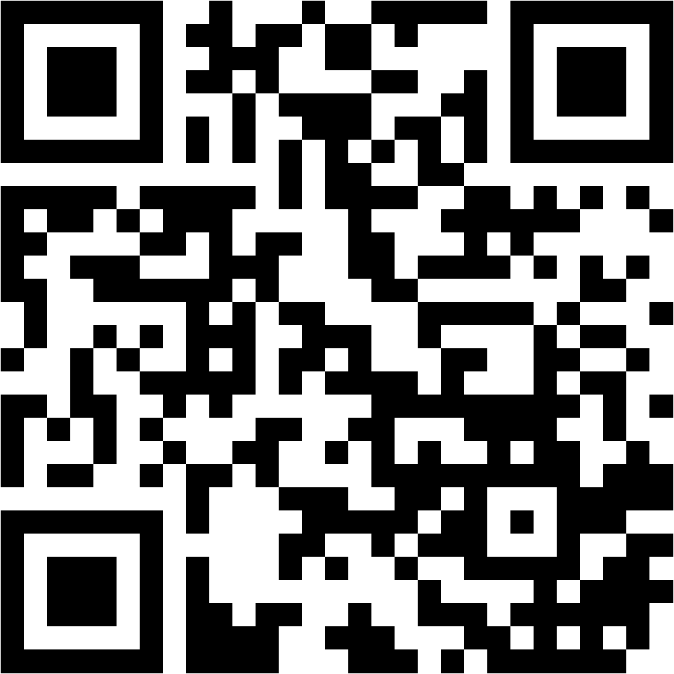 Lehrlingsportal.at Schwarzer und weißer QR-Code mit einem quadratischen Muster, der mit mobilen Geräten gescannt werden kann, um auf digitale Informationen oder eine Website zuzugreifen.