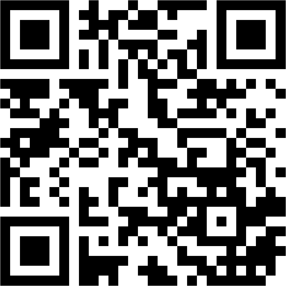 Lehrlingsportal.at Ein schwarz-weißer QR-Code auf weißem Hintergrund.