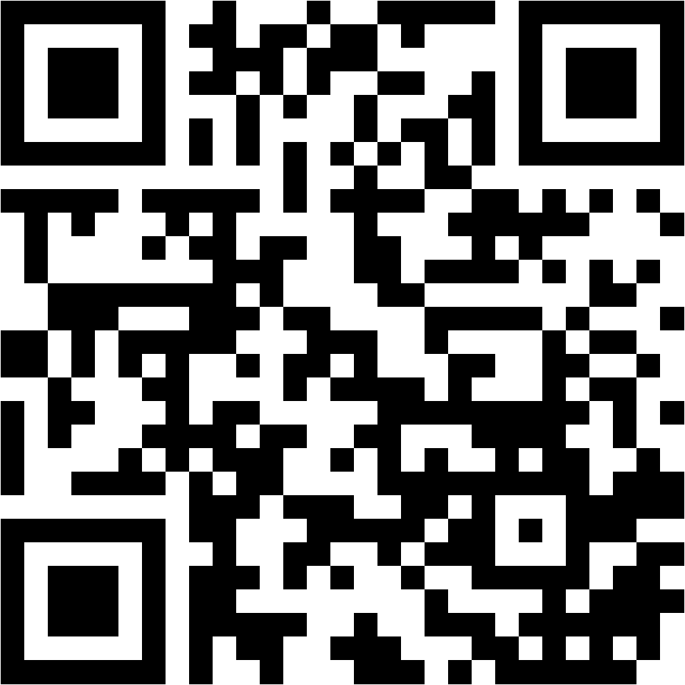 Lehrlingsportal.at Ein schwarz-weißer QR-Code auf weißem Hintergrund.