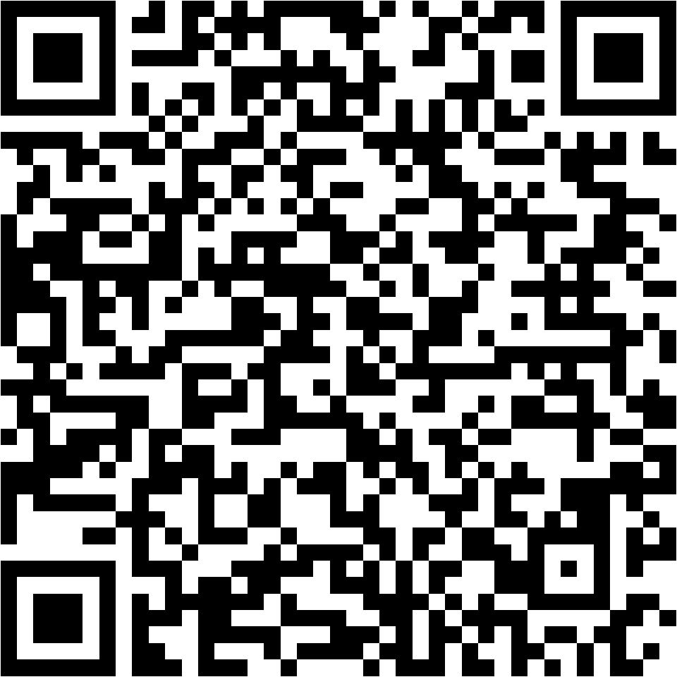 Lehrlingsportal.at Schwarzer und weißer QR-Code auf weißem Hintergrund mit einem quadratischen Muster, das kodierte digitale Informationen enthält.