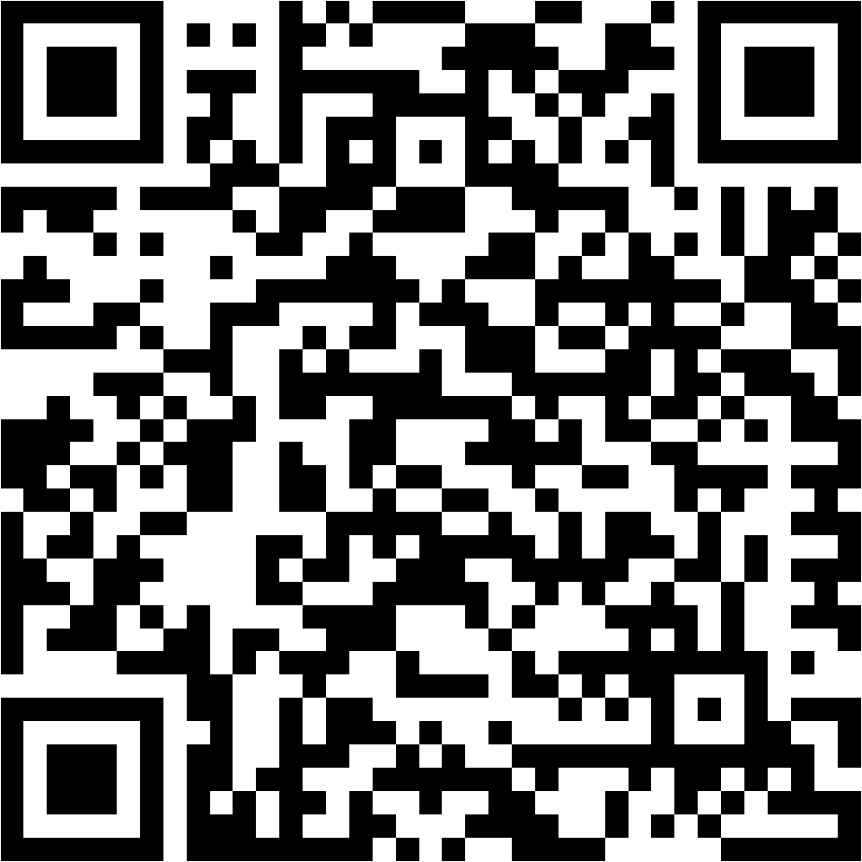 Lehrlingsportal.at Ein schwarzer und weißer QR-Code auf weißem Hintergrund.