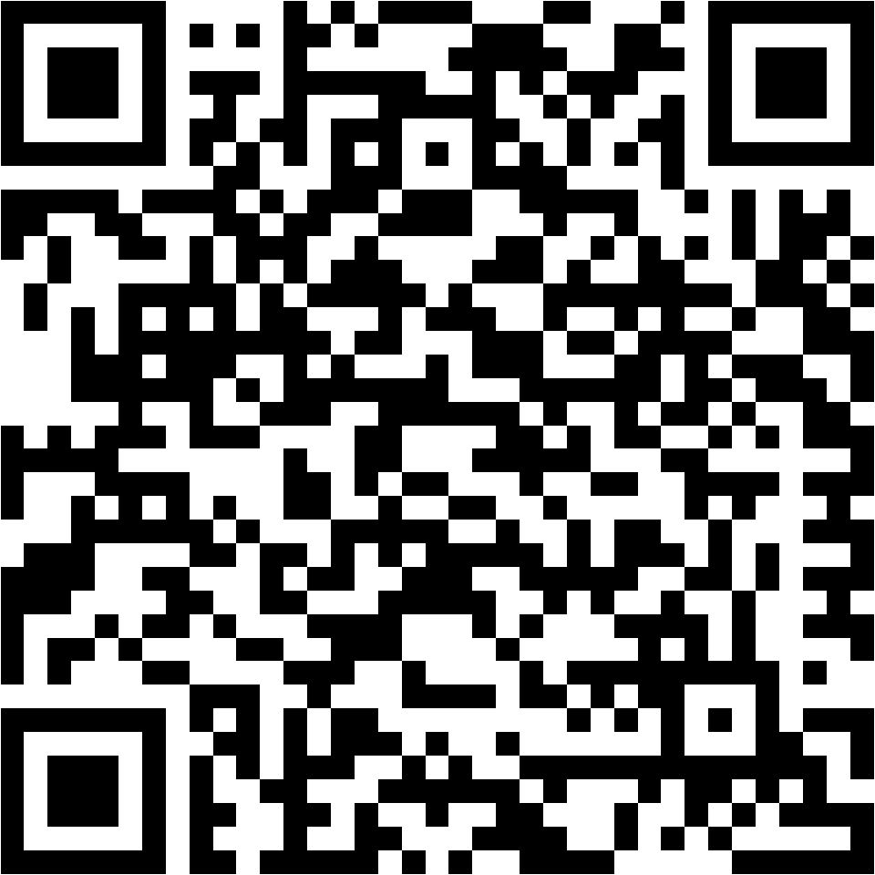 Lehrlingsportal.at Schwarzer und weißer QR-Code auf weißem Hintergrund.