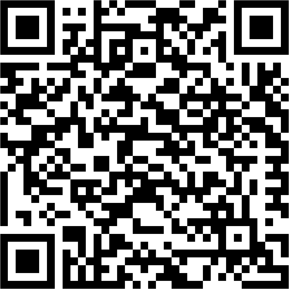 Lehrlingsportal.at Ein schwarzer und weißer QR-Code auf weißem Hintergrund.