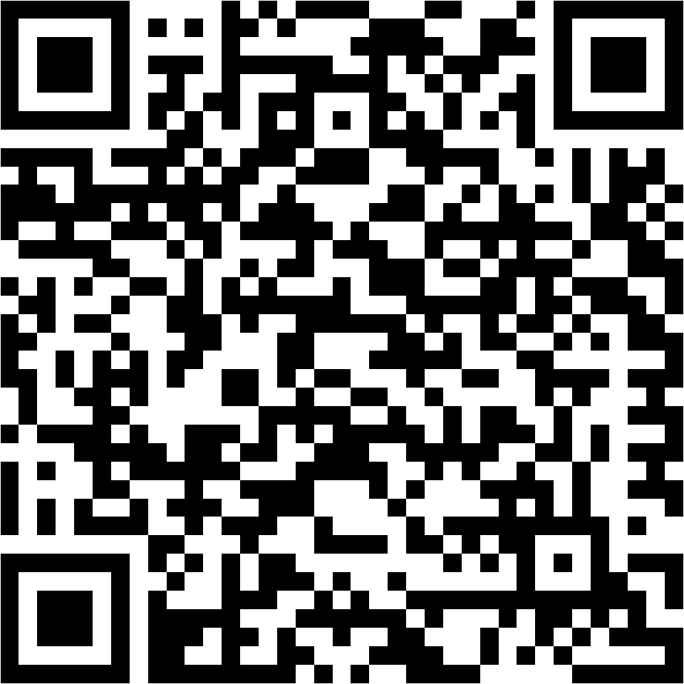 Lehrlingsportal.at Ein schwarzer und weißer QR-Code mit einem quadratischen Muster auf weißem Hintergrund.