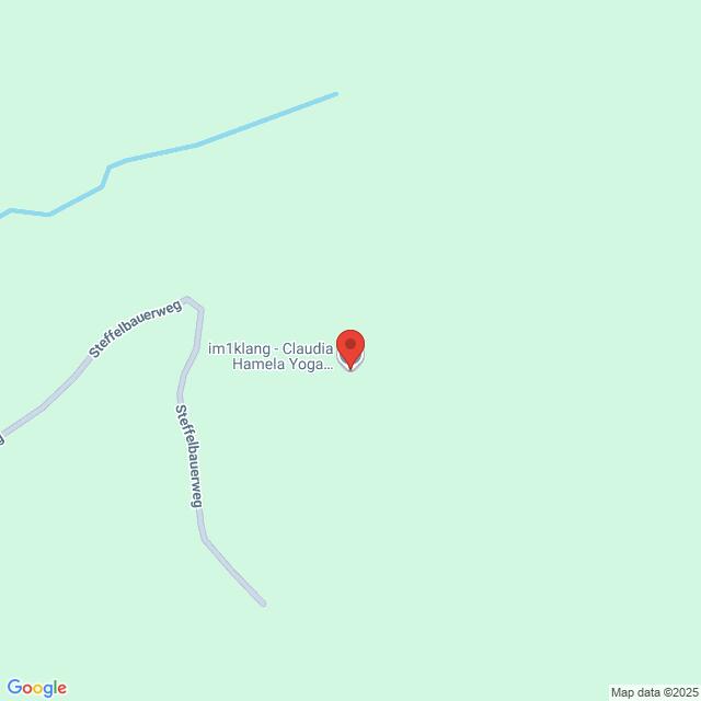 Lehrlingsportal.at Eine Karte mit einer roten Markierung zeigt die Lage von "im1klang: Claudia Hamela Yoga" am Steffelbauerweg, mit den umliegenden Straßen sichtbar.