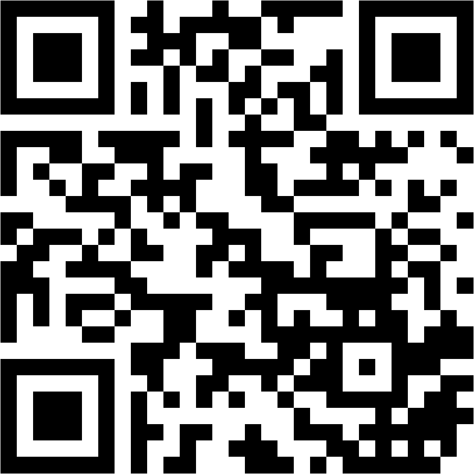 Lehrlingsportal.at Ein schwarzer und weißer QR-Code auf weißem Hintergrund.