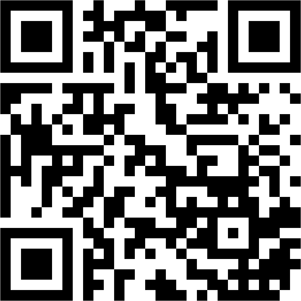 Lehrlingsportal.at Ein schwarz-weißer QR-Code, bestehend aus quadratischen und rechteckigen Mustern auf weißem Hintergrund.