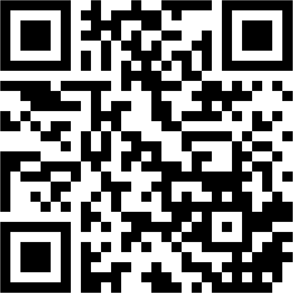 Lehrlingsportal.at Schwarzer und weißer QR-Code mit verschlüsselten Informationen, der auf einem einfachen weißen Hintergrund angezeigt wird.