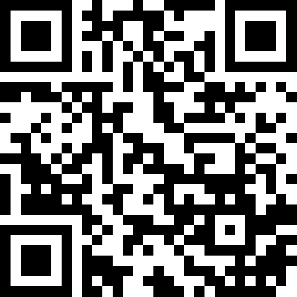 Lehrlingsportal.at Ein schwarzer und weißer QR-Code auf weißem Hintergrund.