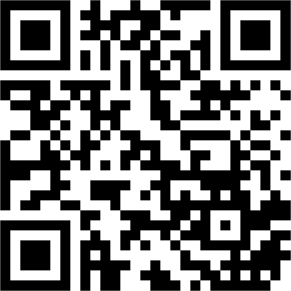 Lehrlingsportal.at Schwarzer und weißer QR-Code auf weißem Hintergrund, der verschlüsselte digitale Informationen zum Scannen mit einem mobilen Gerät enthält.