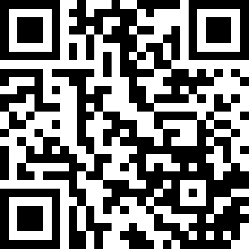 Lehrlingsportal.at Ein schwarz-weißer QR-Code auf weißem Hintergrund.