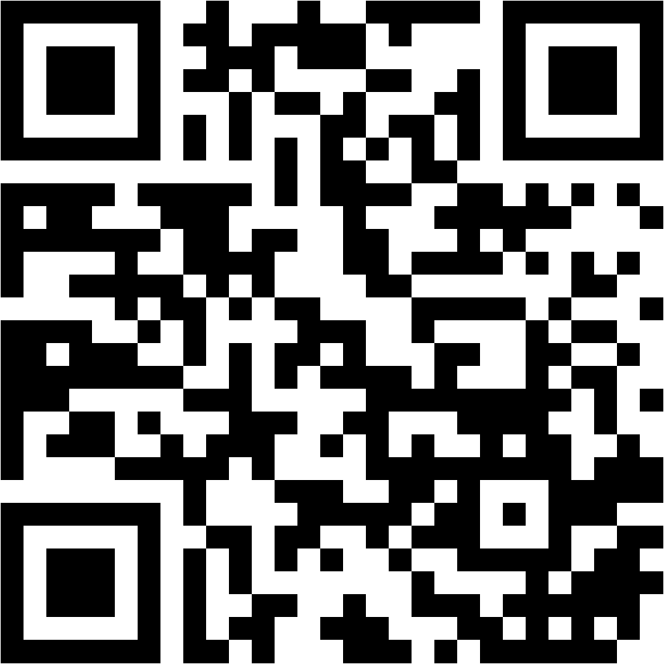 Lehrlingsportal.at Ein schwarz-weißer QR-Code auf weißem Hintergrund.
