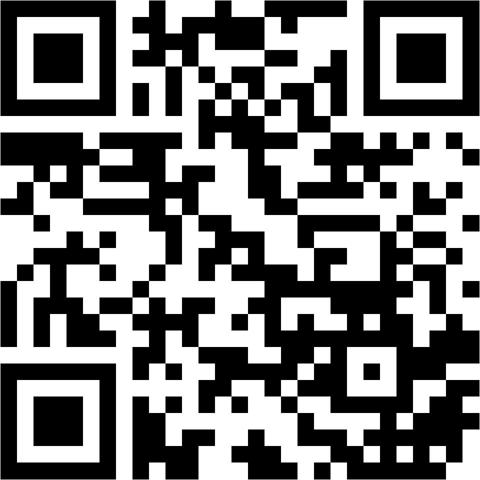 Lehrlingsportal.at Schwarz-weißer QR-Code auf weißem Hintergrund mit verschlüsselten digitalen Informationen.