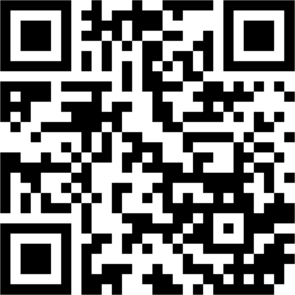 Lehrlingsportal.at Ein schwarz-weißer QR-Code auf weißem Hintergrund.