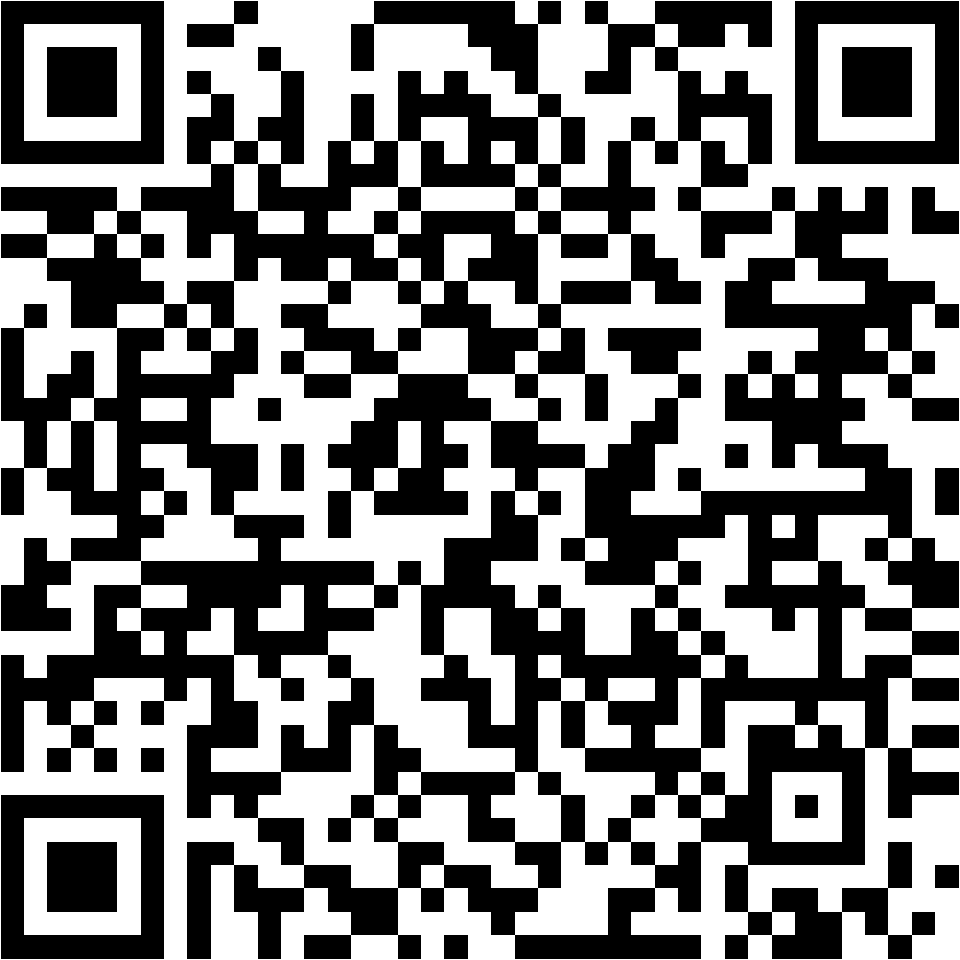 Lehrlingsportal.at Schwarzer und weißer QR-Code auf einfarbigem Hintergrund, bestehend aus quadratischen Mustern.