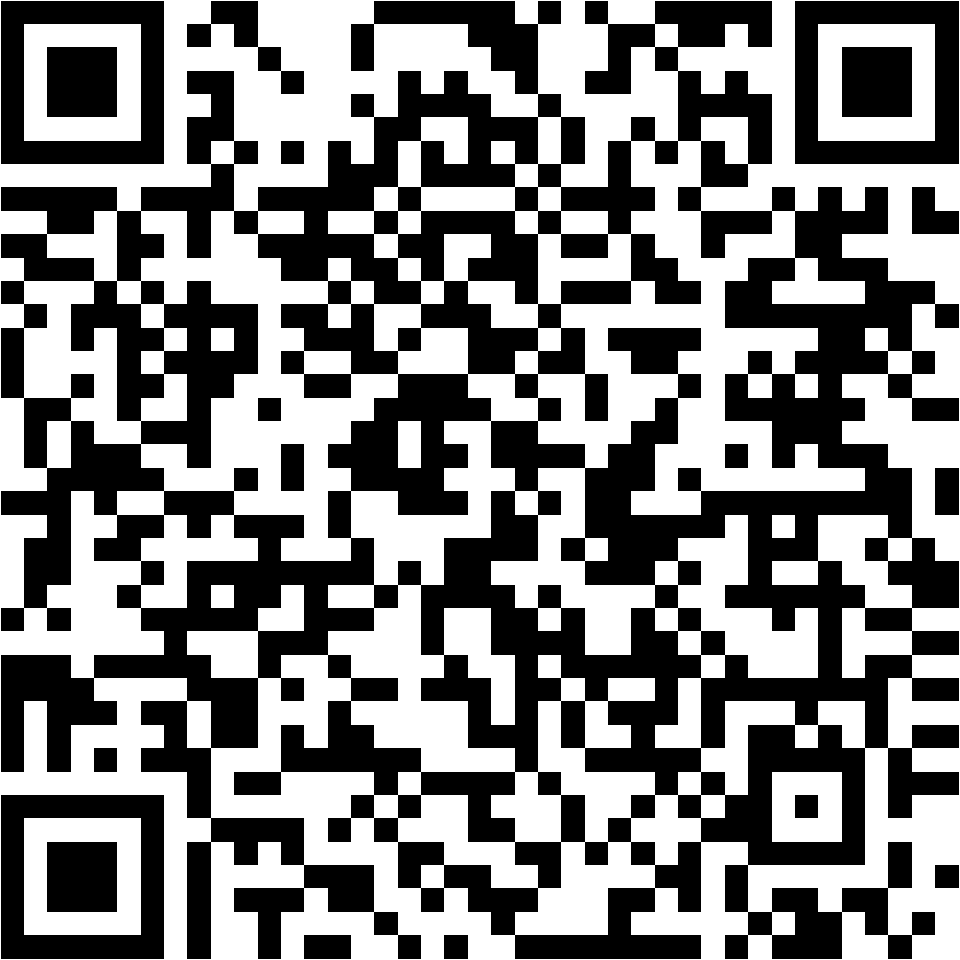Lehrlingsportal.at Ein schwarz-weißer QR-Code mit drei quadratischen Ausrichtungsmarkierungen in den Ecken, der mit einem Gerät gescannt werden kann, um verschlüsselte Informationen abzurufen.