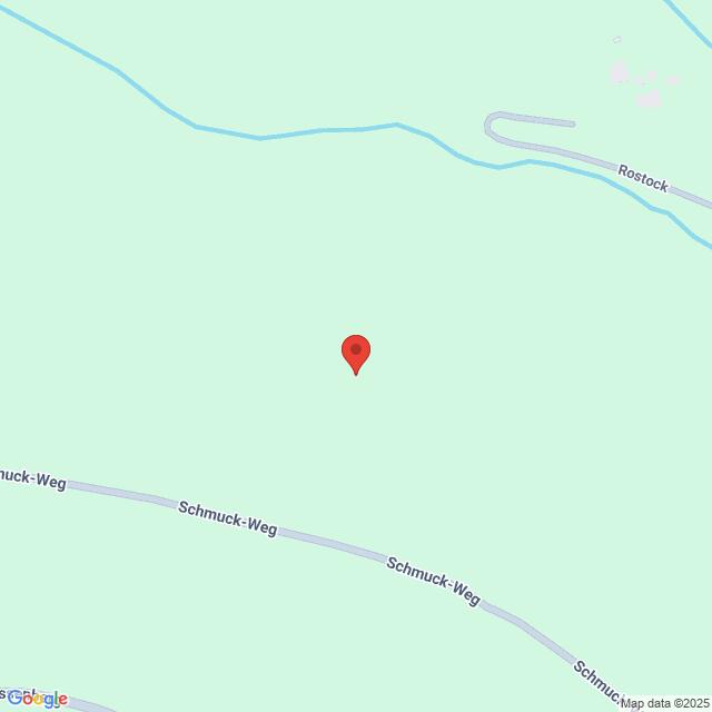 Lehrlingsportal.at Eine Karte mit einer roten Stecknadel zwischen dem Schmuck-Weg und der Rostocker Straße, umgeben von grüner Farbe, die auf offenes Land oder eine Parkanlage hinweist.