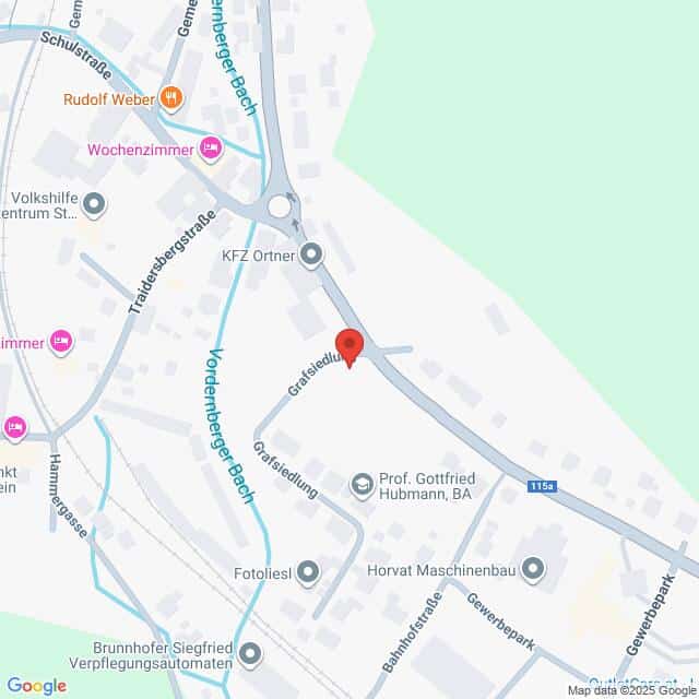 Lehrlingsportal.at Eine Karte mit Straßen und lokalen Geschäften in der Nähe von Greifenlui in Wondanberg, mit einer Standortnadel, die eine bestimmte Stelle markiert.