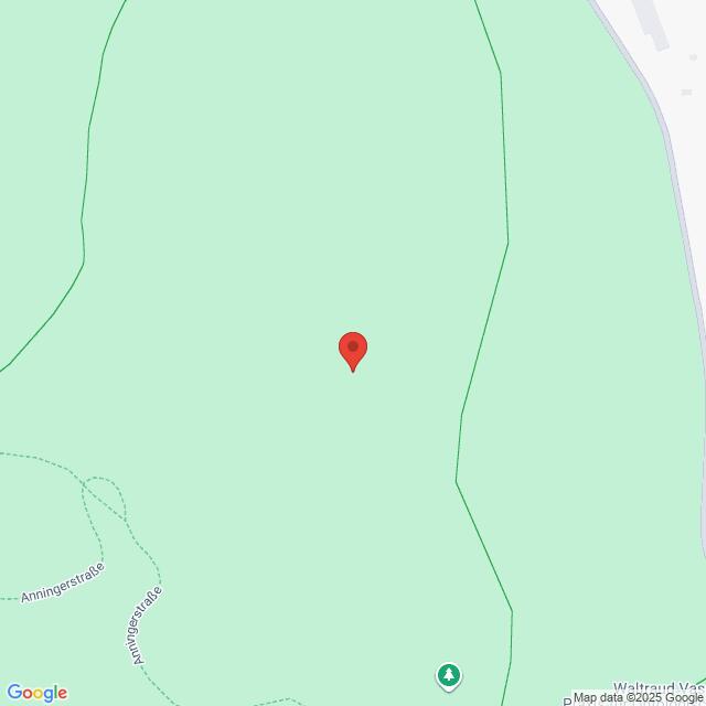 Lehrlingsportal.at Eine Google Maps-Standortnadel, die in einem grünen Bereich markiert ist und auf einen Park oder Wald hinweist, wobei die umliegenden Straßen am Rand der Karte sichtbar sind.