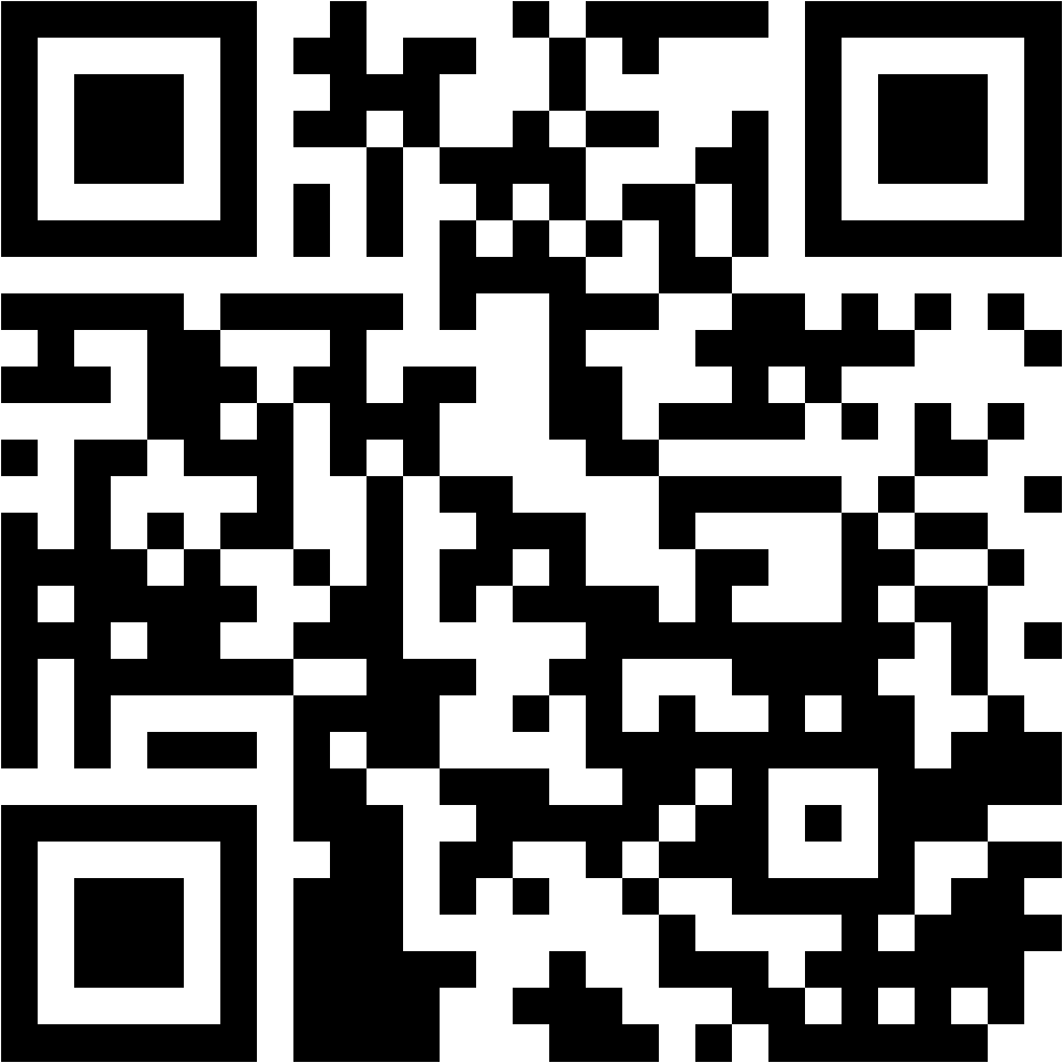 Lehrlingsportal.at Ein schwarz-weißer QR-Code auf weißem Hintergrund.