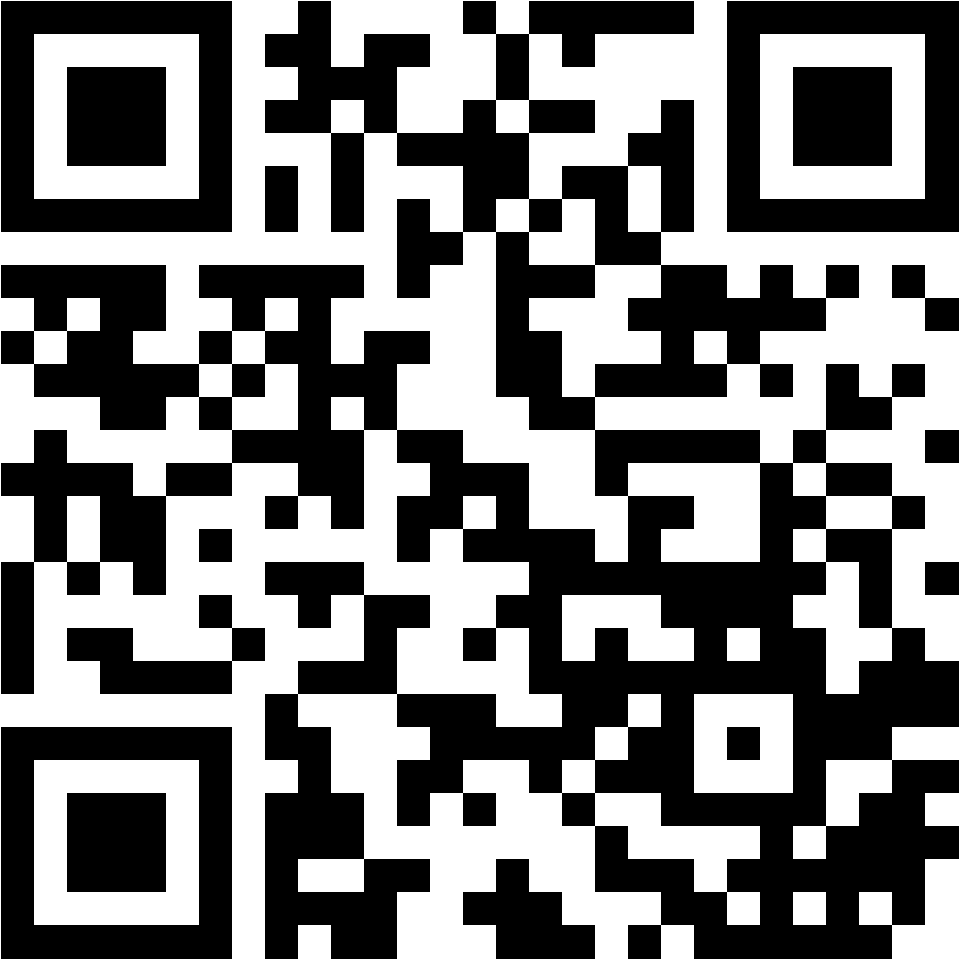 Lehrlingsportal.at Ein schwarzer und weißer QR-Code auf weißem Hintergrund.