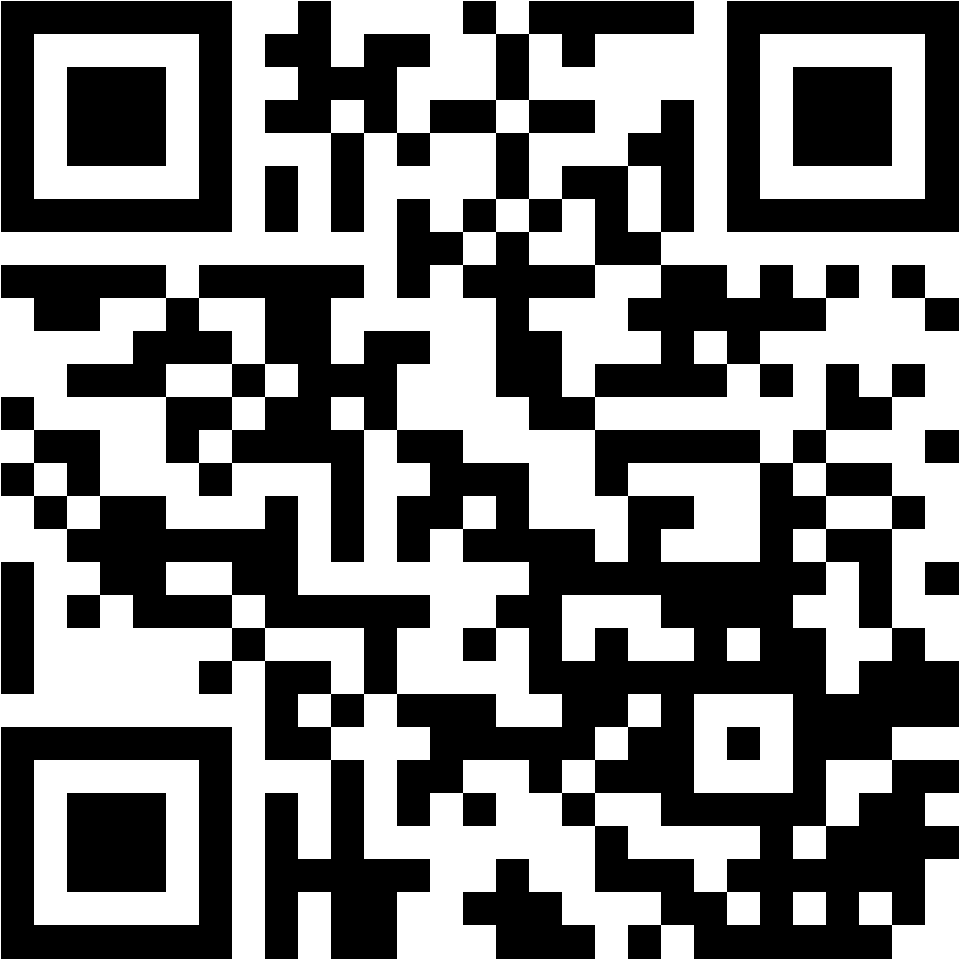 Lehrlingsportal.at Ein schwarzer und weißer QR-Code auf weißem Hintergrund.