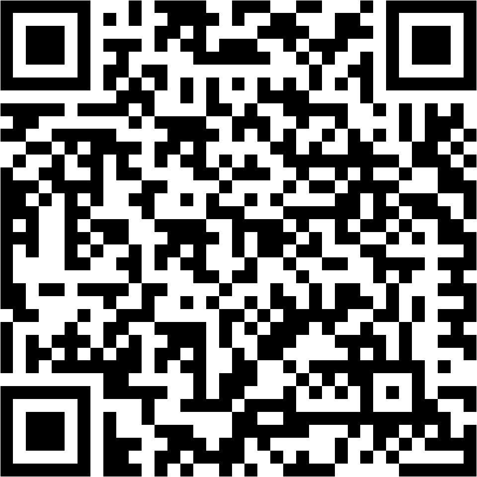 Lehrlingsportal.at Ein schwarz-weißer QR-Code auf weißem Hintergrund.