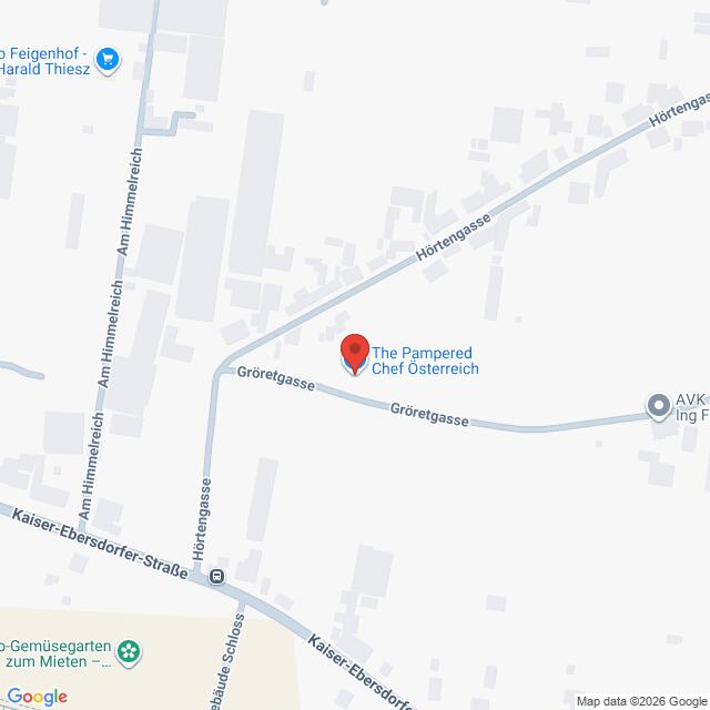 Lehrlingsportal.at Eine Karte, die die Lage von The Pampered Chef Österreich in der Gröretgasse zeigt, die sich mit der Hörtenzgasse und der Kaiser-Ebersdorfer-Straße kreuzt.