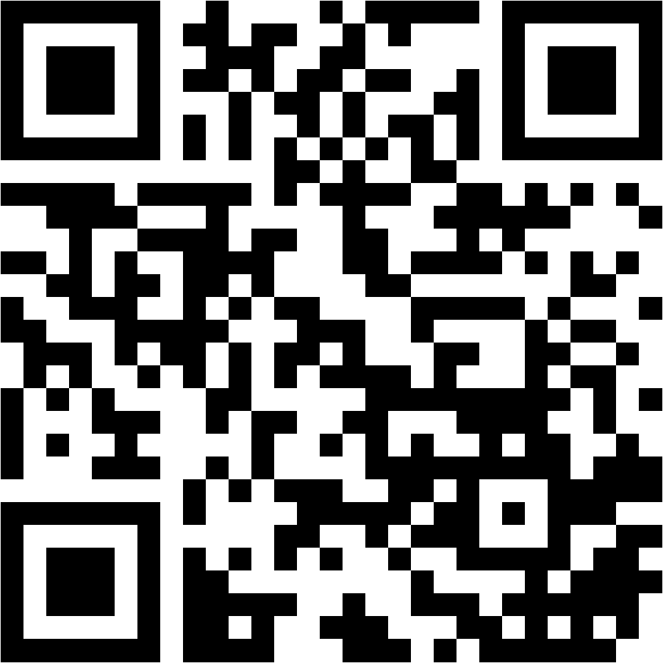 Lehrlingsportal.at Ein schwarzer und weißer QR-Code auf weißem Hintergrund.