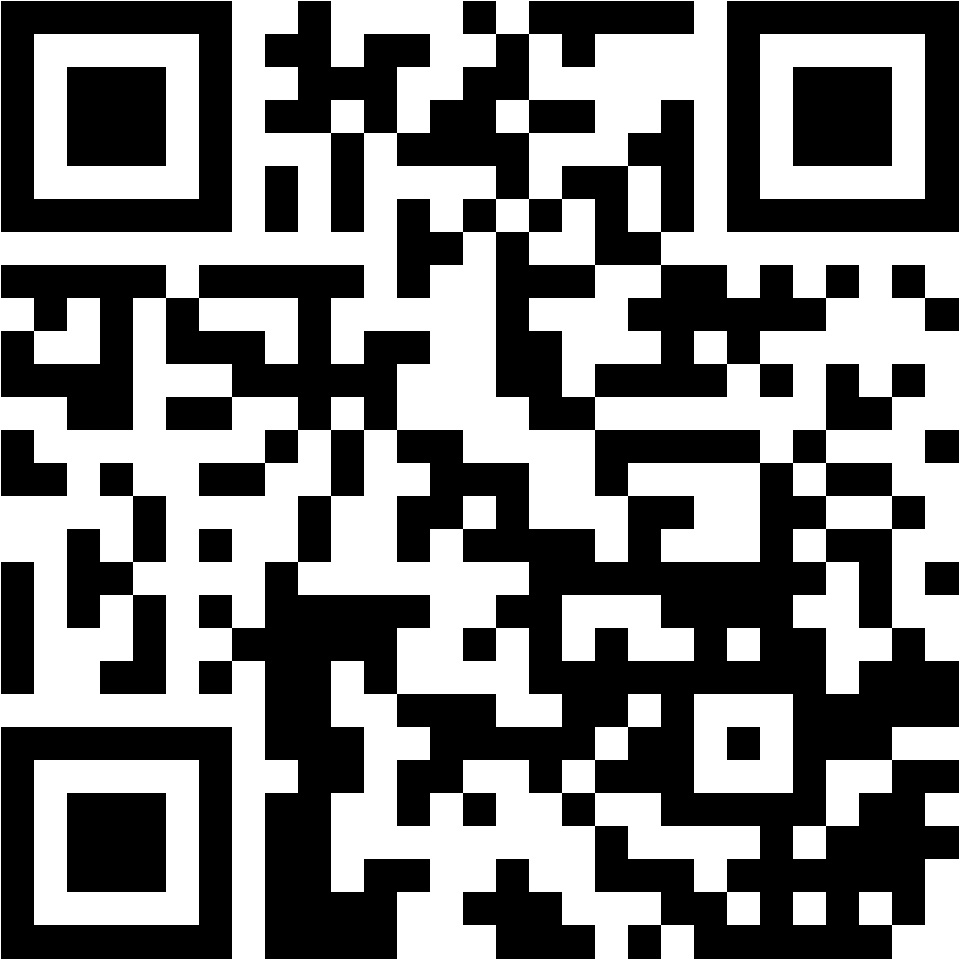 Lehrlingsportal.at Ein schwarzer und weißer QR-Code auf weißem Hintergrund.