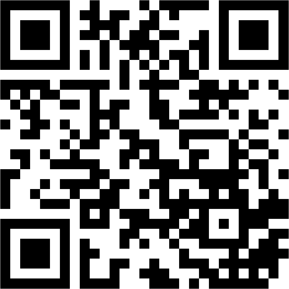 Lehrlingsportal.at Ein schwarzer und weißer QR-Code auf weißem Hintergrund.