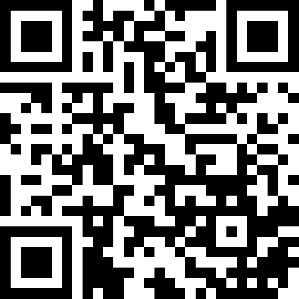 Lehrlingsportal.at Ein schwarzer und weißer QR-Code, der aus kleinen quadratischen Modulen besteht, die in einem quadratischen Raster auf weißem Hintergrund angeordnet sind.