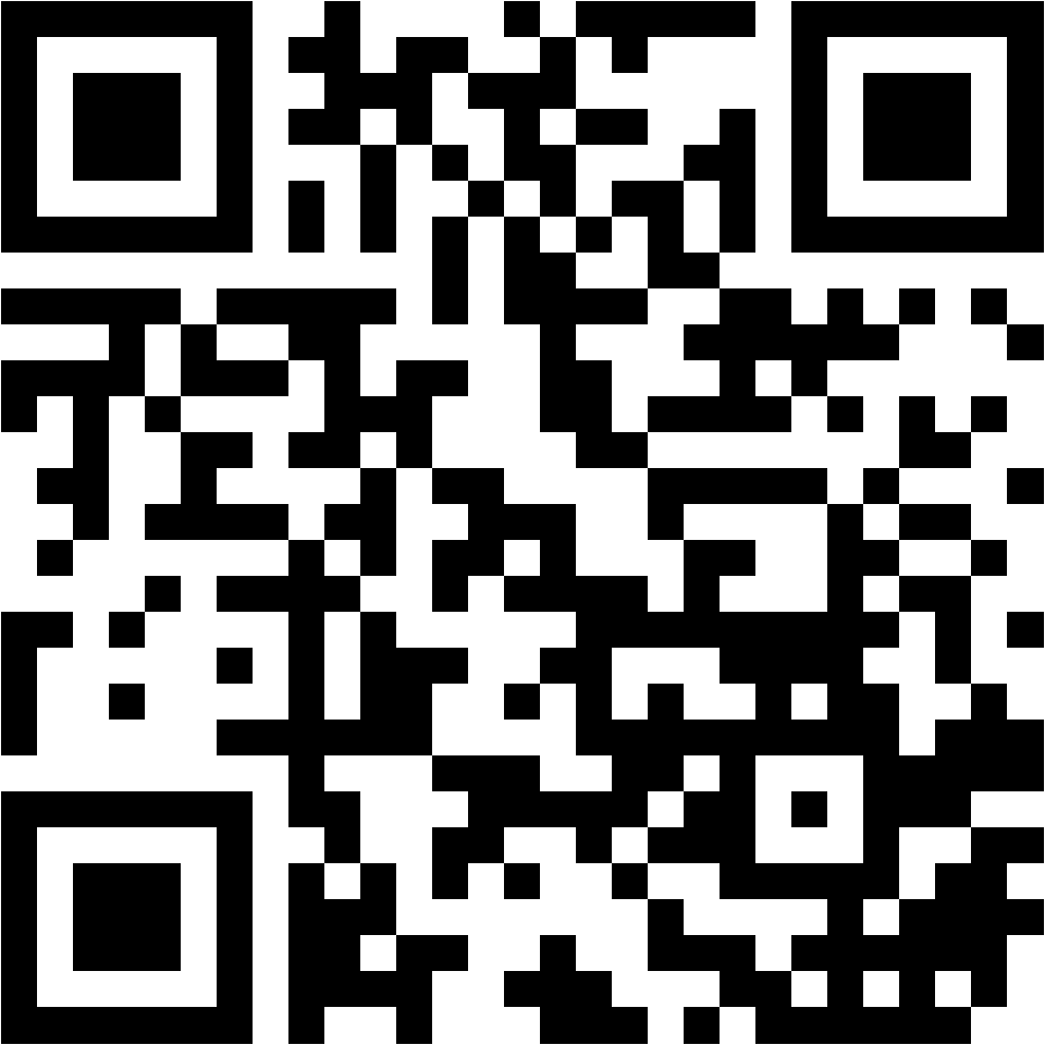 Lehrlingsportal.at Ein schwarz-weißer QR-Code auf weißem Hintergrund.