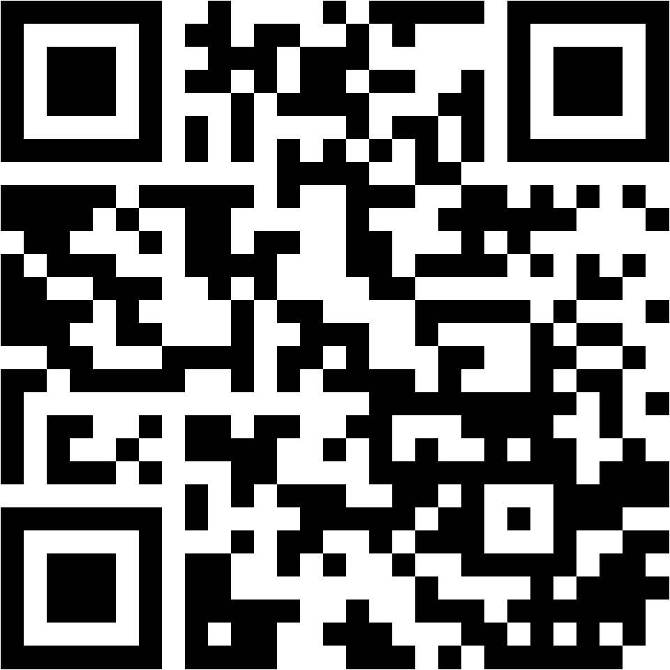 Lehrlingsportal.at Ein schwarz-weißer QR-Code auf weißem Hintergrund.