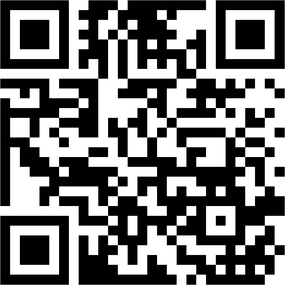 Lehrlingsportal.at Schwarzer und weißer QR-Code mit verschlüsselten Informationen, zentriert auf weißem Hintergrund.