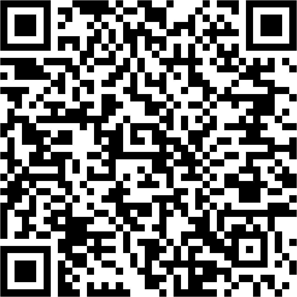 Lehrlingsportal.at Schwarzer und weißer QR-Code auf weißem Hintergrund mit einem quadratischen Musterdesign.