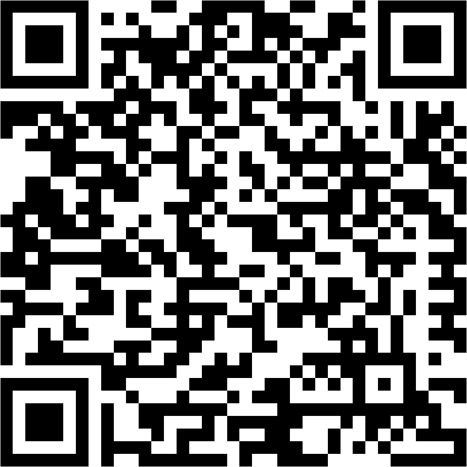 Lehrlingsportal.at Schwarzer und weißer QR-Code auf weißem Hintergrund.